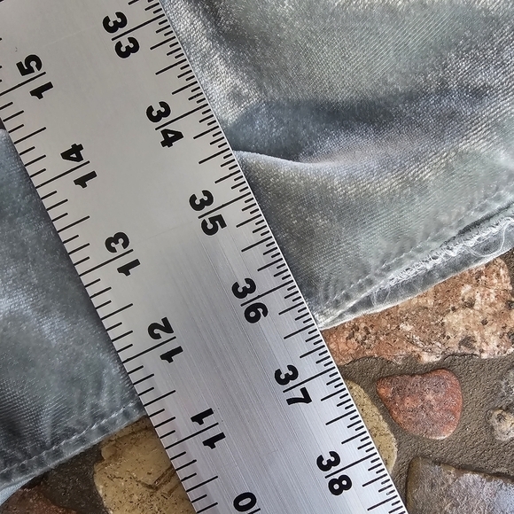 Vintage Silver Carol Le Valley Oversized Crushed Velvet Dress, Size Medium - Picture 8 of 11